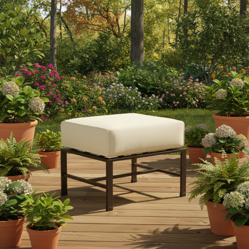 Sunset West La Jolla Aluminum Outdoor Ottoman