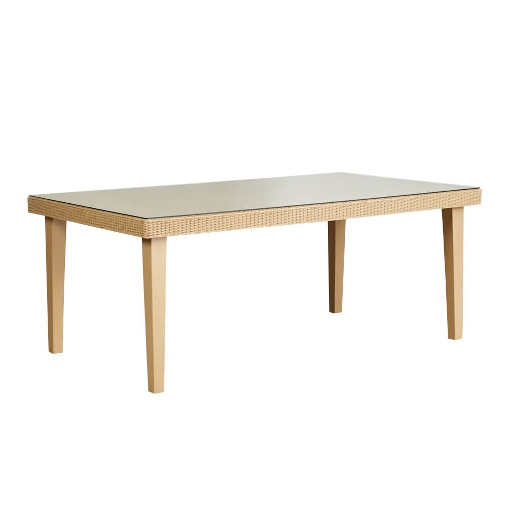 Lloyd Flanders Hamptons Wicker Outdoor 73" Dining Table