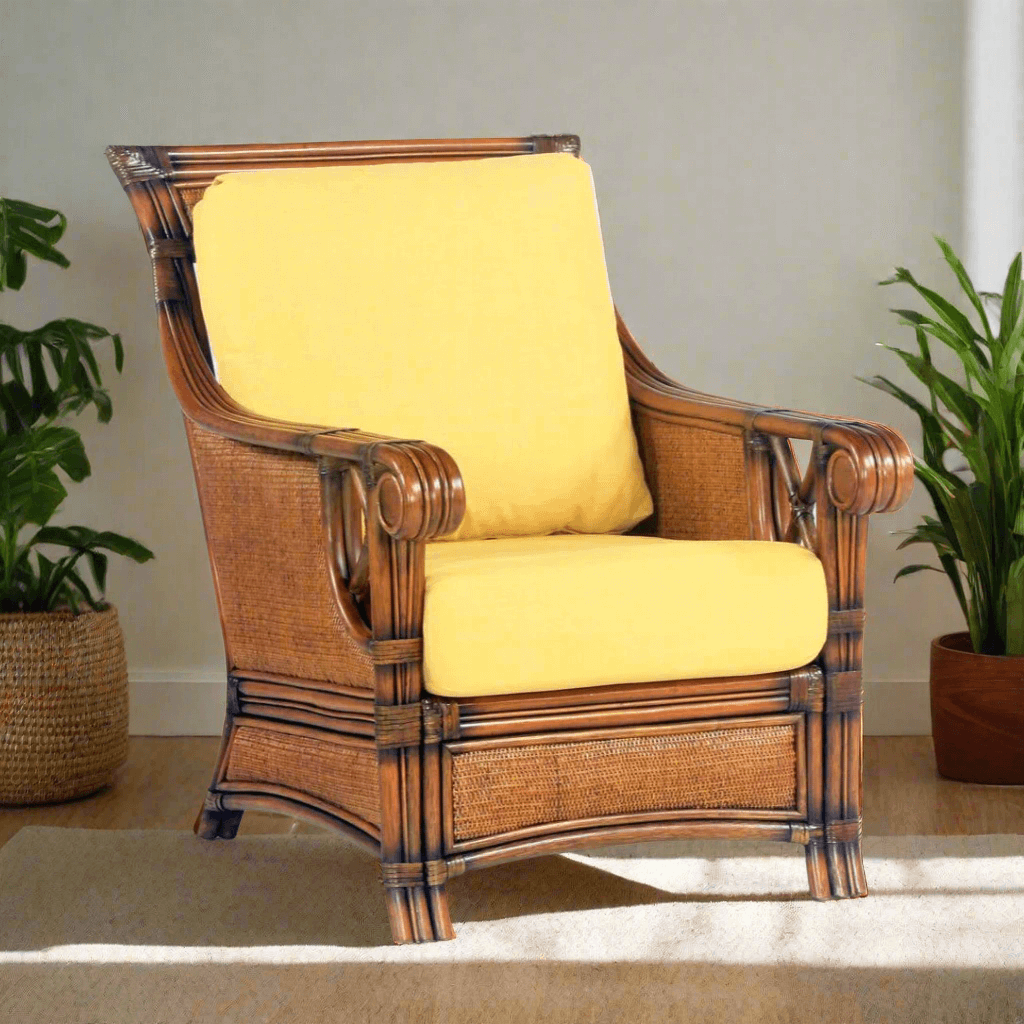 South Sea Rattan Pacifica Rattan Indoor Lounge Chair