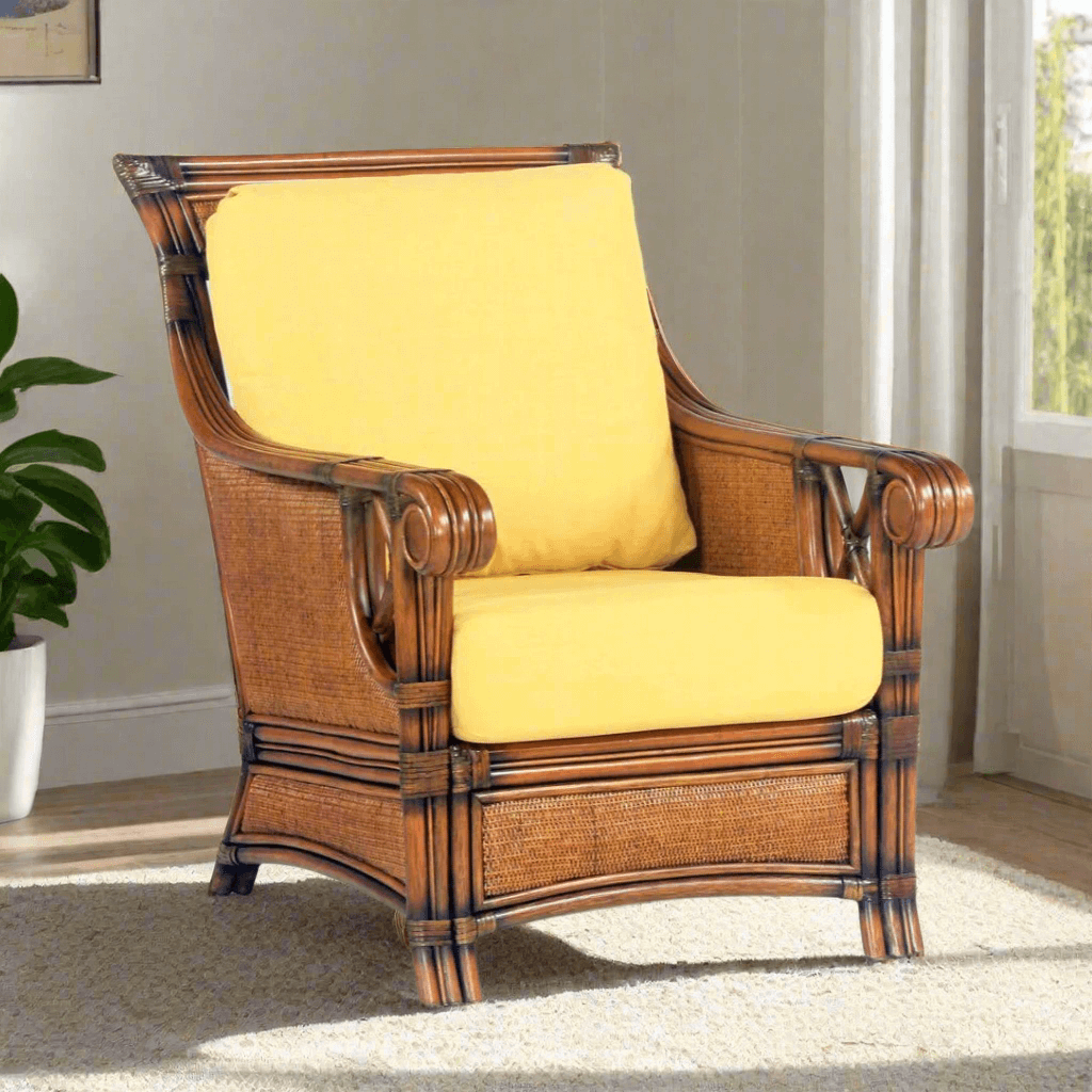 South Sea Rattan Pacifica Rattan Indoor Lounge Chair