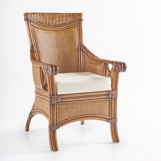South Sea Rattan Pacifica Wicker Indoor Dining Set