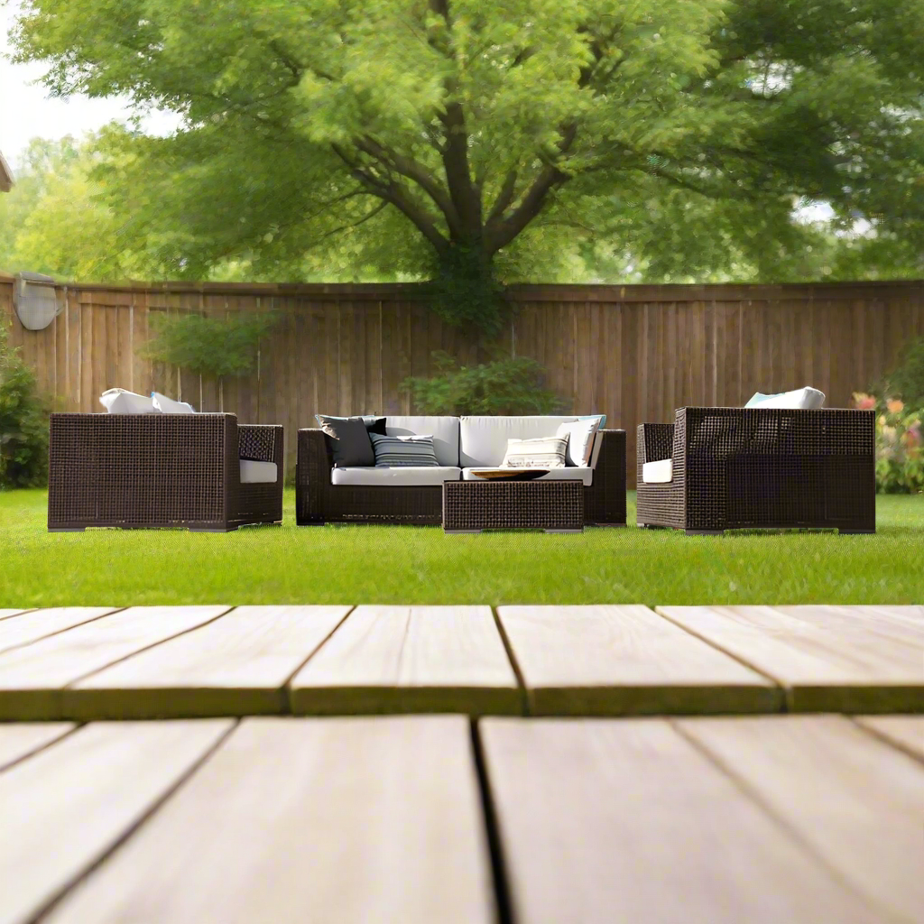 Hospitality Rattan Atlantis Wicker Outdoor 4-Person Modular Set