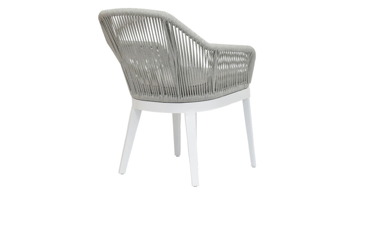 Sunset West Miami Rope Aluminum Outdoor Dining Chair