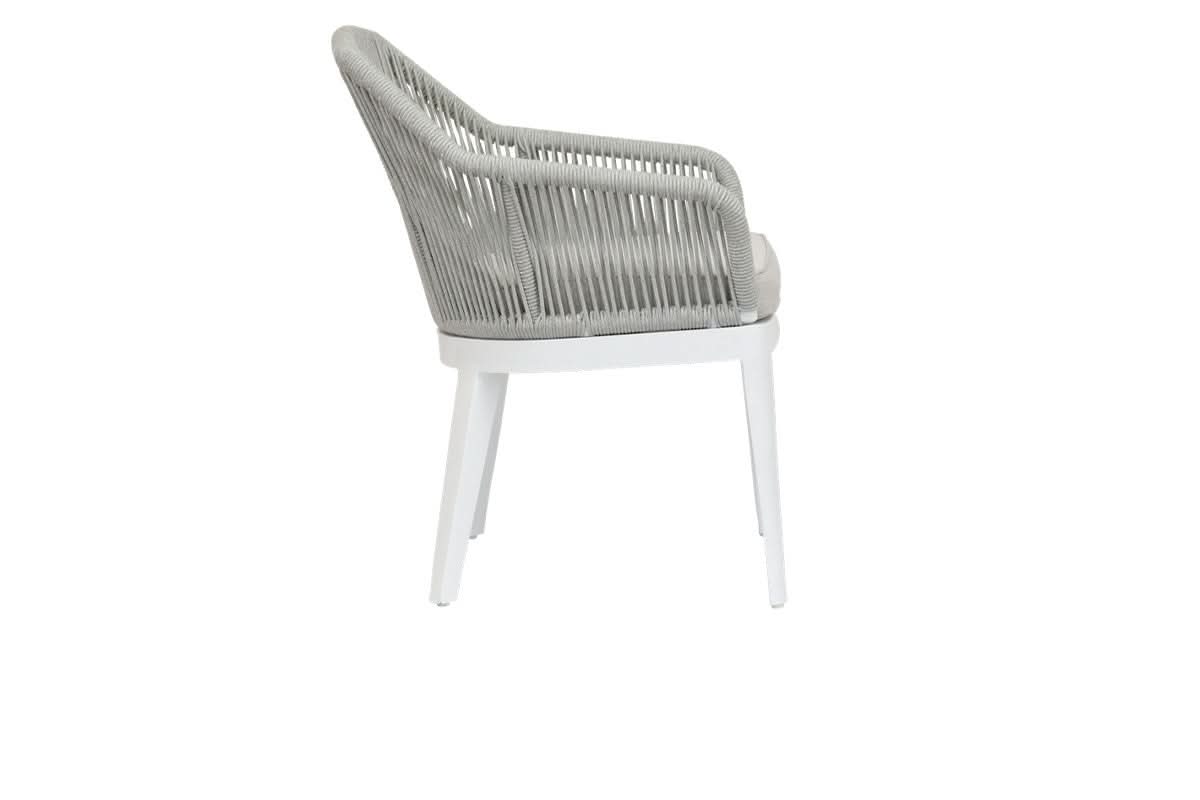 Sunset West Miami Rope Aluminum Outdoor Dining Chair