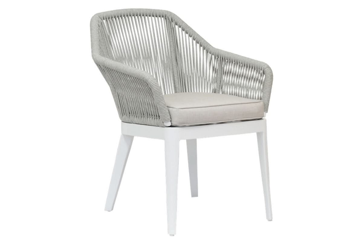 Sunset West Miami Rope Aluminum Outdoor Dining Chair