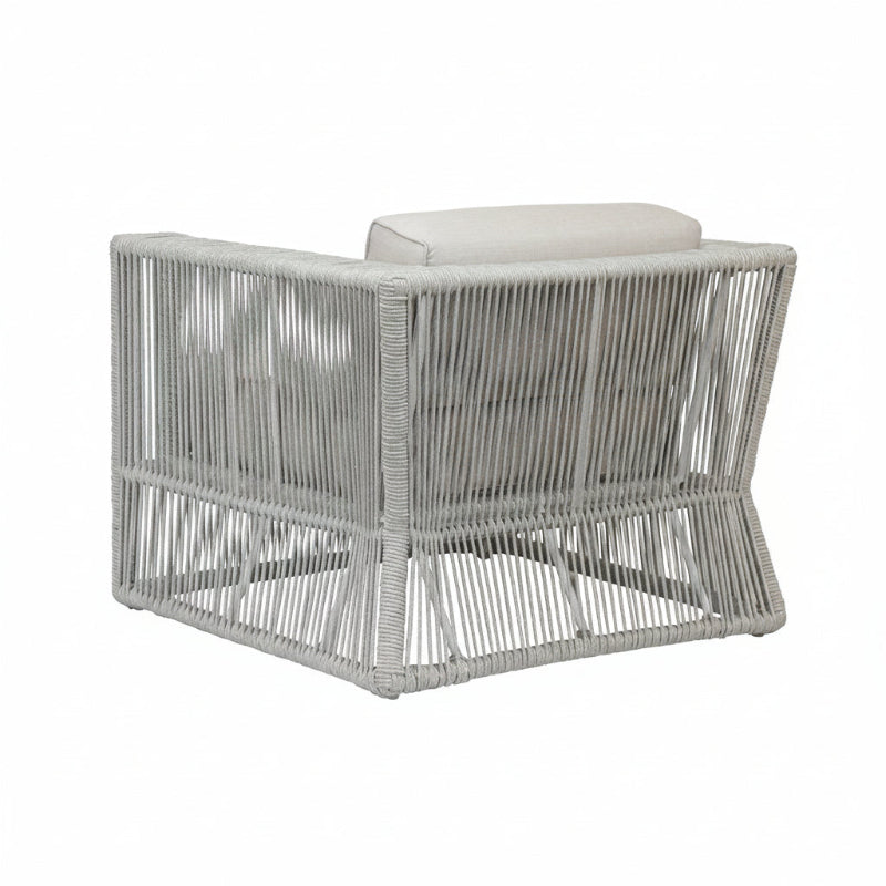 Sunset West Miami Rope Aluminum Outdoor Club Chair