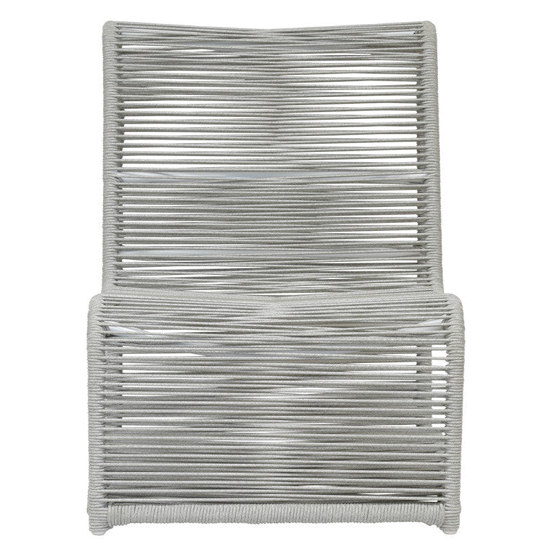 Sunset West Miami Rope Aluminum Outdoor Armless Club Chair