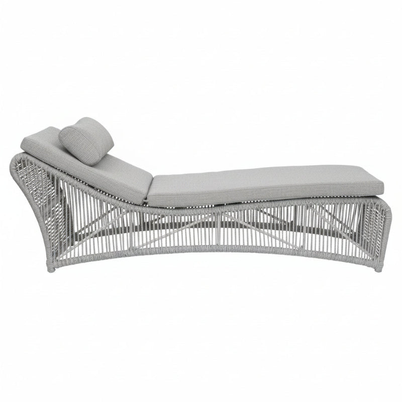 Sunset West Miami Rope Aluminum Cushionless Chaise