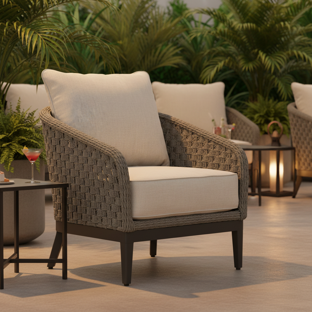 Sunset West Marbella Aluminum Outdoor Club Chair