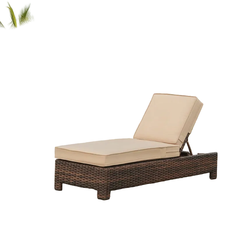 South Sea Rattan Saint Tropez Wicker Outdoor Chaise Lounge