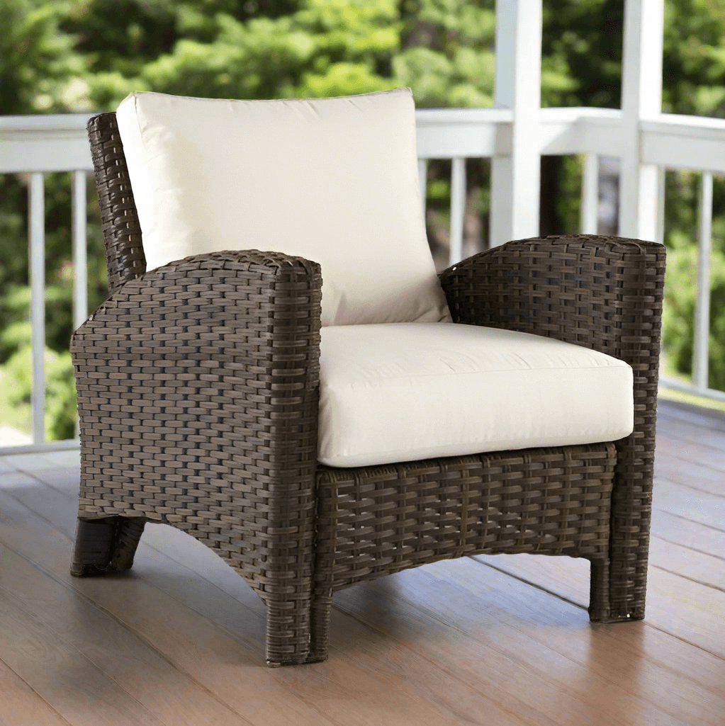 South Sea Rattan Panama Wicker Outdoor Lounge Chair