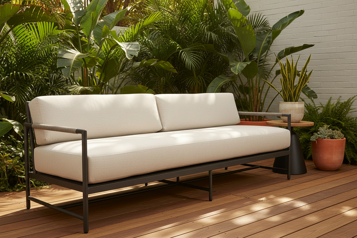 Sunset West Pietra Aluminum Outdoor Sofa