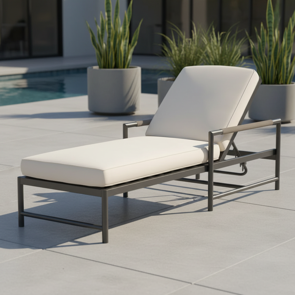 Sunset West Pietra Aluminum Outdoor Chaise