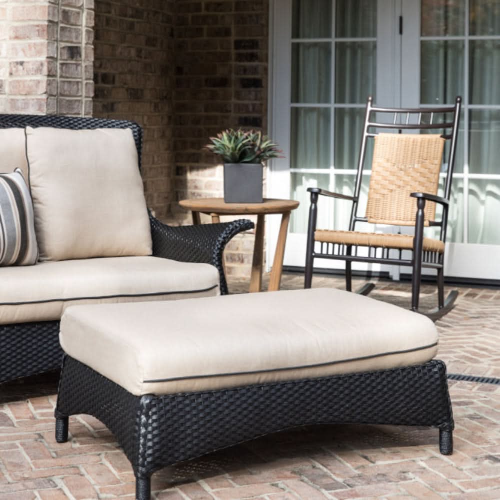 Lloyd Flanders Mandalay Wicker Outdoor Large Ottoman