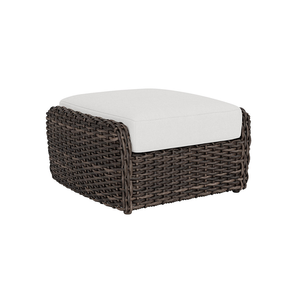 Lloyd Flanders Largo Woven Vinyl Outdoor Ottoman