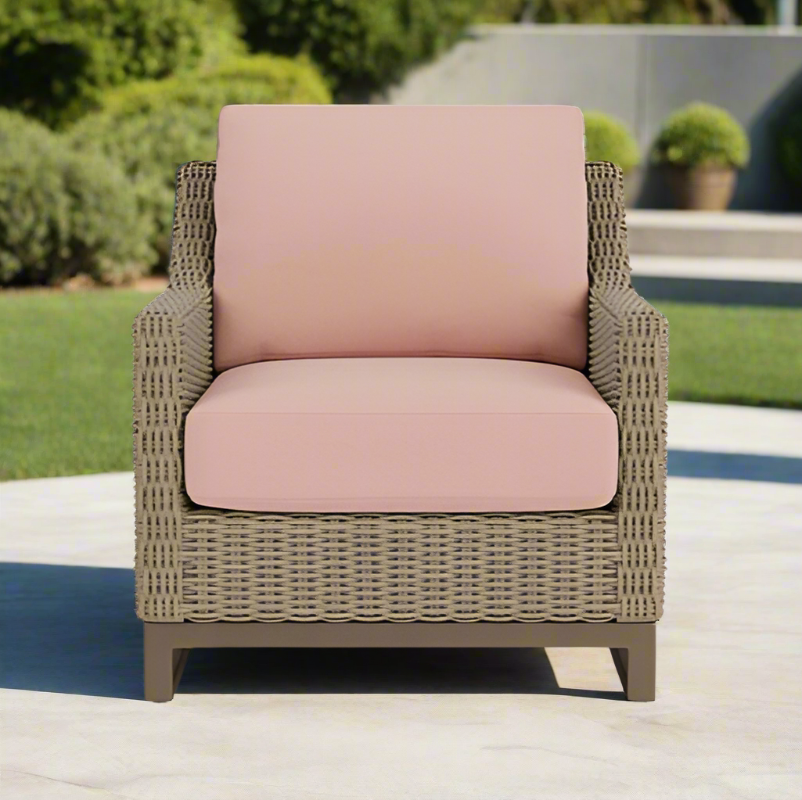 Lloyd Flanders Milan Woven Vinyl Outdoor Lounge Chair