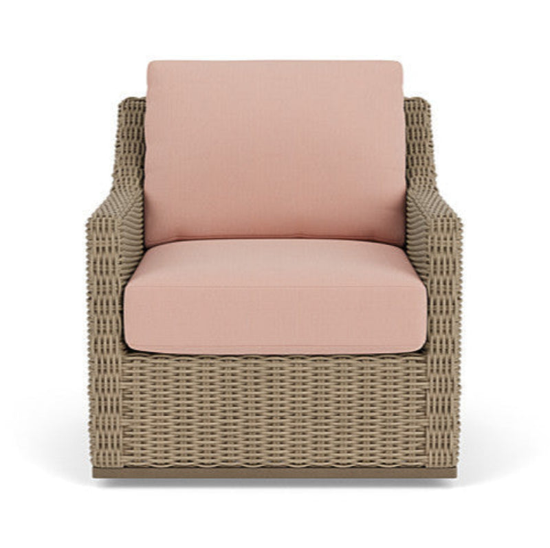 Lloyd Flanders Milan Woven Vinyl Outdoor Swivel Glider Lounge Chair