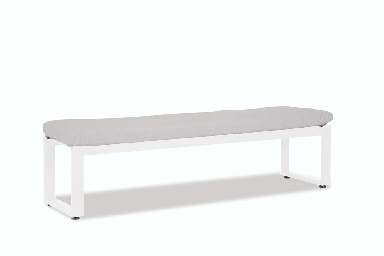 Sunset West Newport Aluminum Outdoor Dining Bench