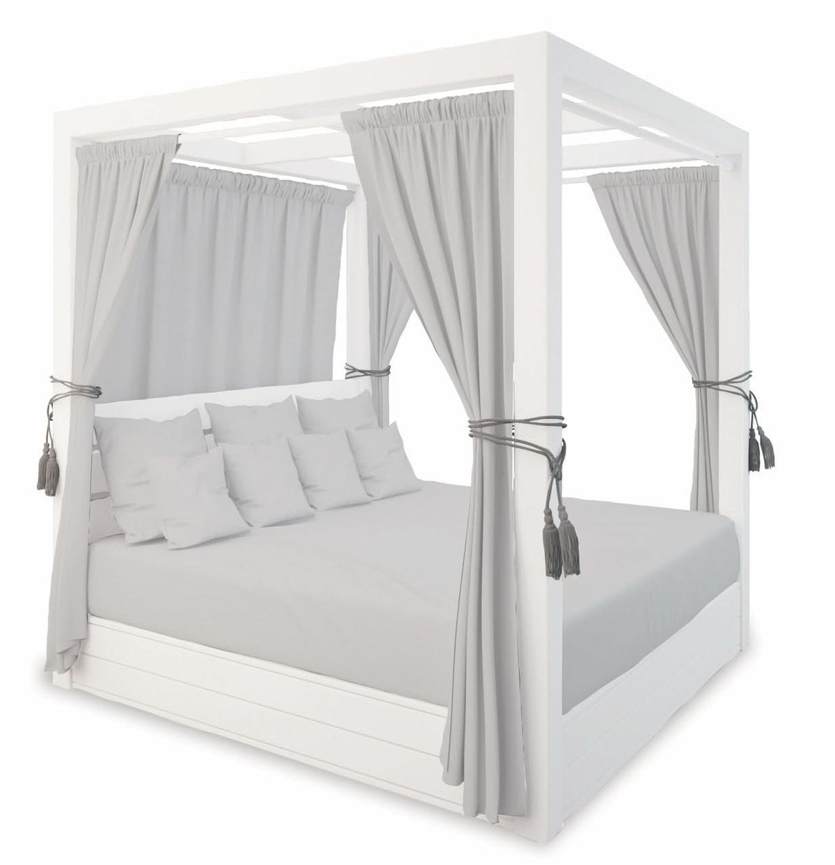 Sunset West Newport Aluminum Outdoor Resort King Daybed