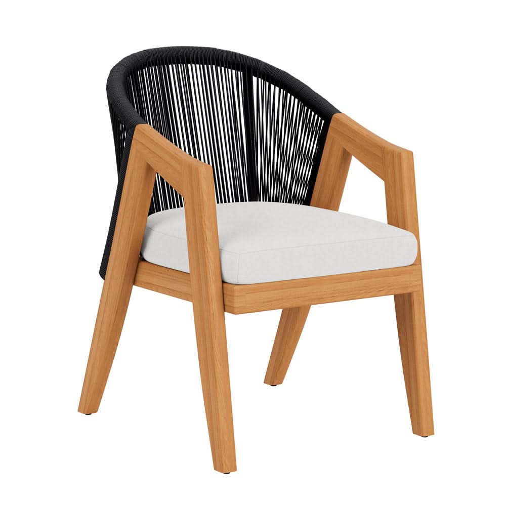 Lloyd Flanders Alpine Wicker Outdoor Dining Armchair