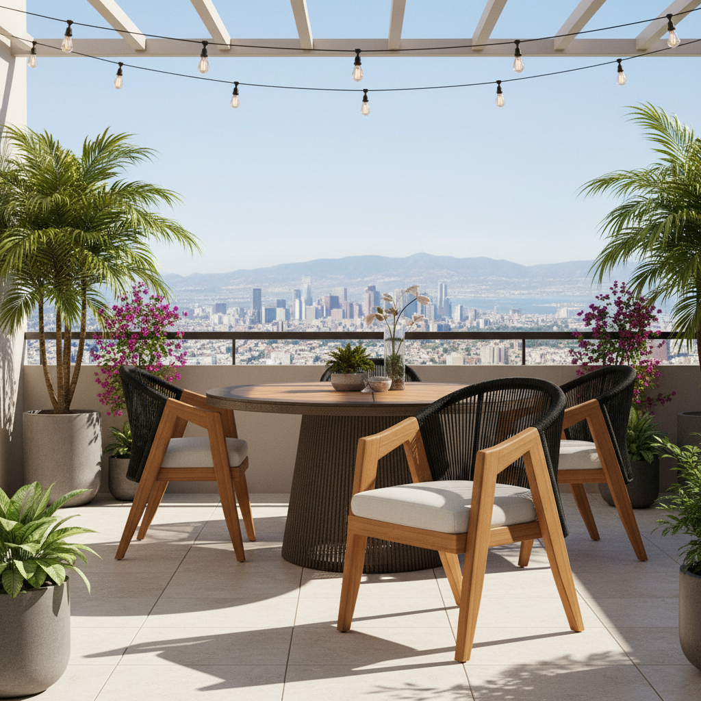 Lloyd Flanders Alpine Wicker Outdoor Dining Armchair