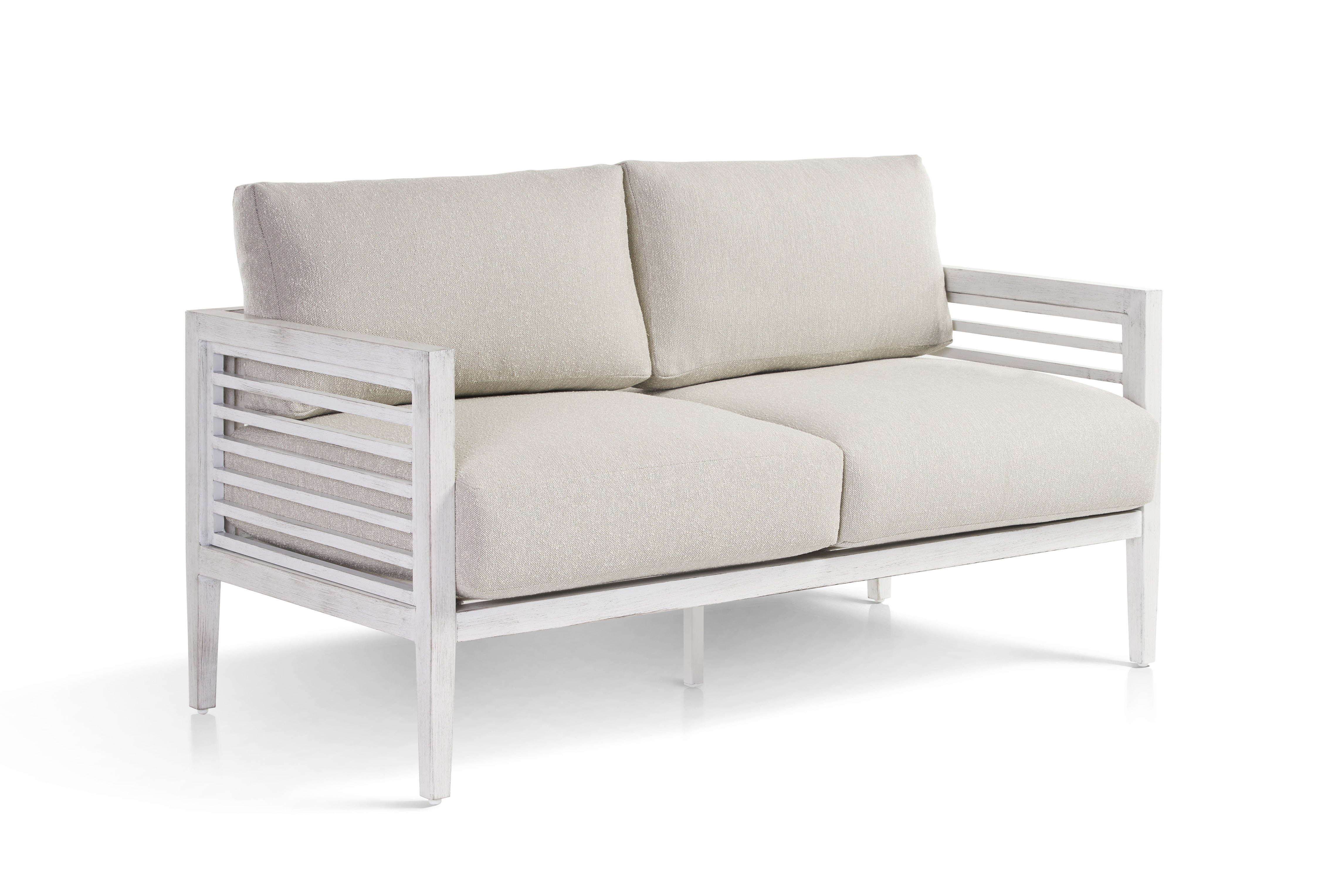 South Sea Rattan Aluminum Outdoor Veda Loveseat