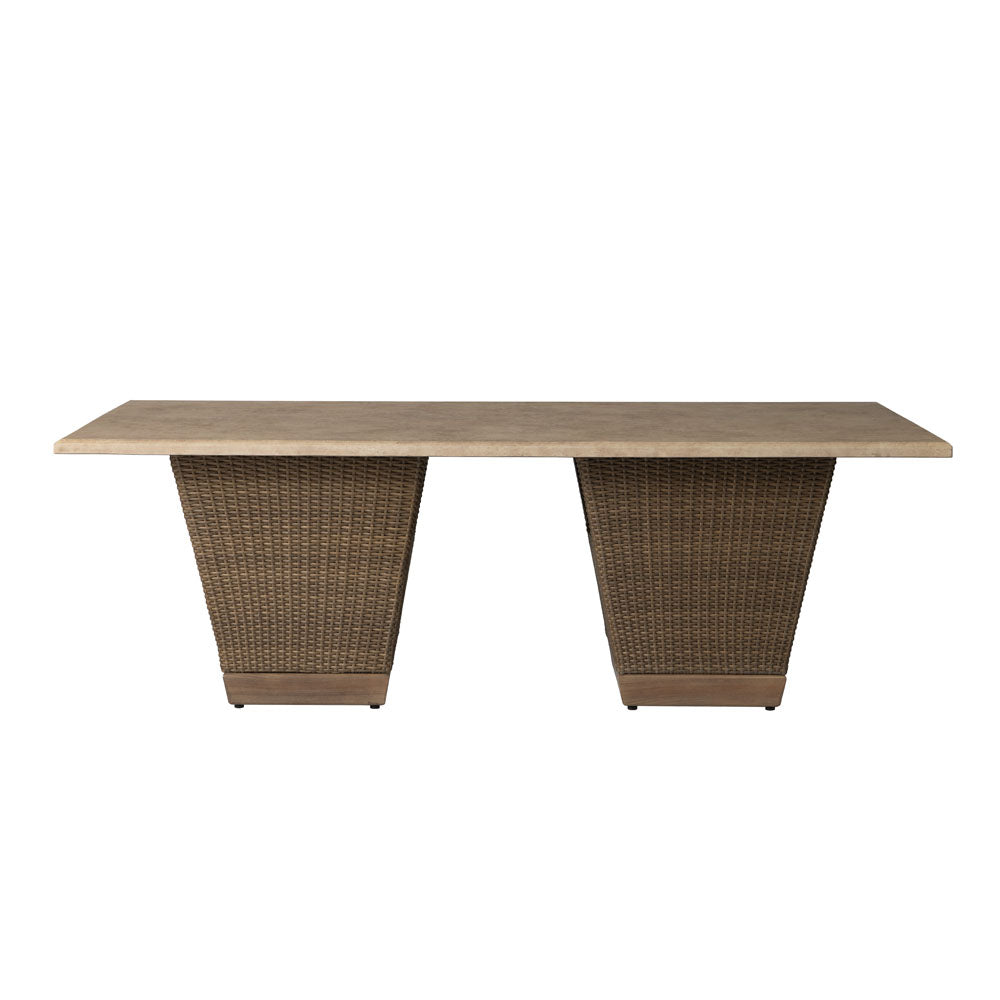 Lloyd Flanders Charisma Wicker Outdoor 86" Rectangular Dining Table