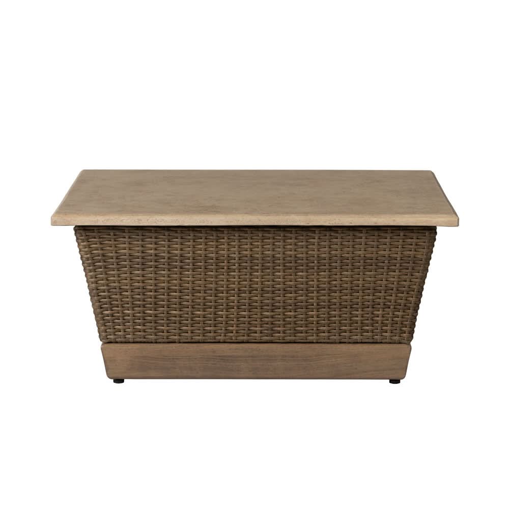 Lloyd Flanders Charisma Wicker Outdoor 36" Square Cocktail Table