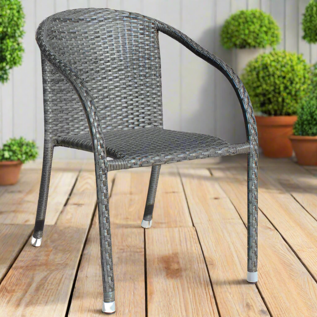 Hospitality Rattan Spectrum Stackable Woven Armchair Set of 2