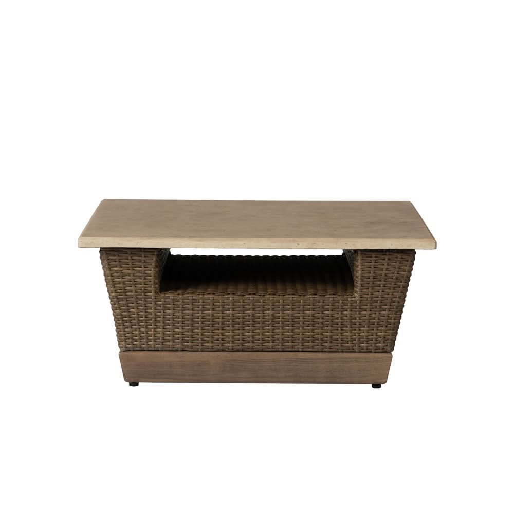 Lloyd Flanders Charisma Wicker Outdoor 36" Square Cocktail Table