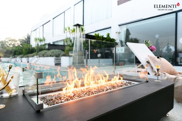 Elementi Plus Valencia Porcelain Top Fire Table (ON SALE)