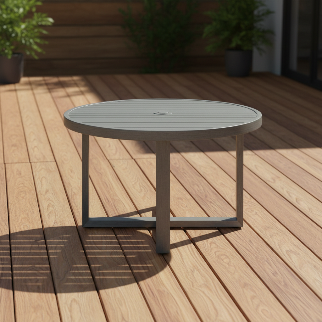 Sunset West Redondo Aluminum Outdoor 50" Round Dining Table