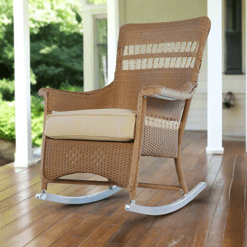 Lloyd Flanders Nantucket Wicker Outdoor Porch Rocker