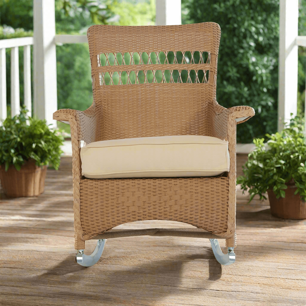 Lloyd Flanders Nantucket Wicker Porch Rocker