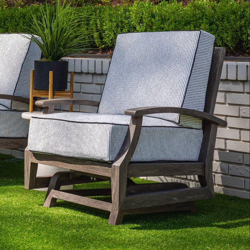 Lloyd Flanders Frontier Wicker Outdoor Spring Rocker Chair