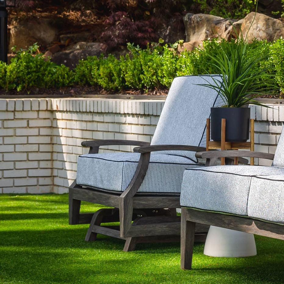 Lloyd Flanders Frontier Wicker Outdoor Spring Rocker Chair