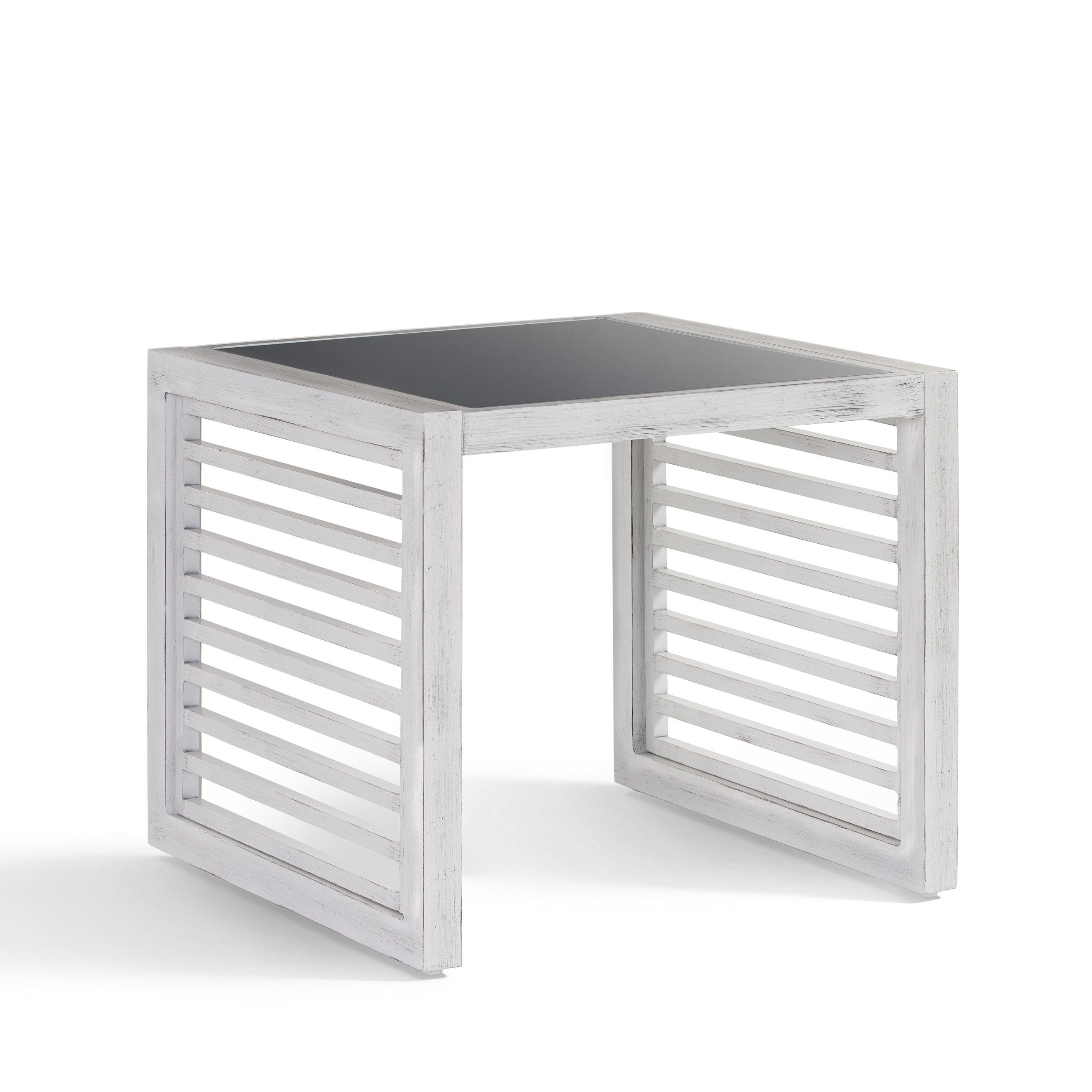 South Sea Rattan Aluminum Outdoor Veda End Table