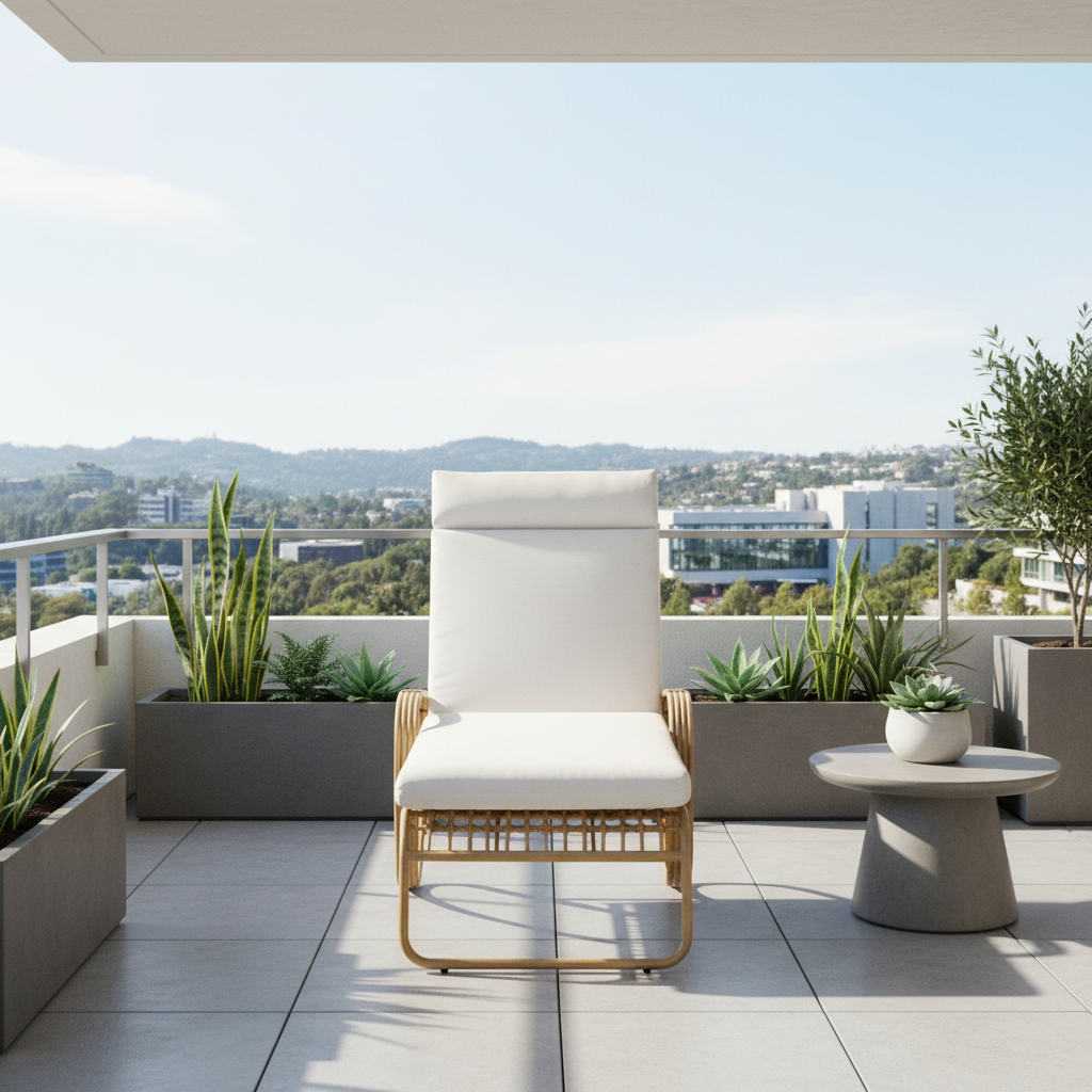Lloyd Flanders Riviera Aluminum Outdoor Chaise Lounge