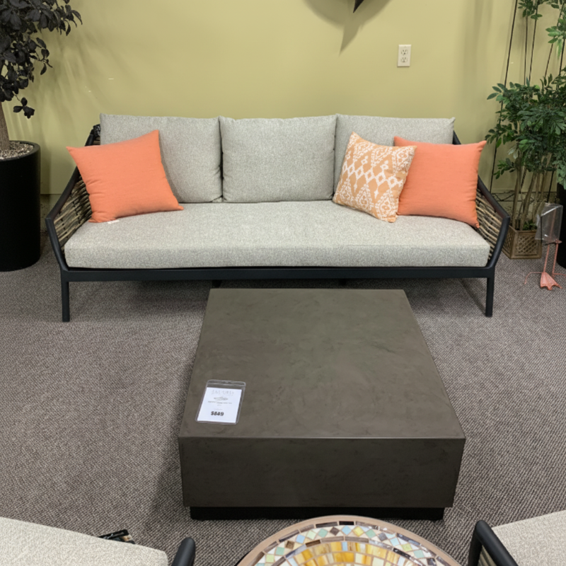 Alfresco Home Crete Aluminum Outdoor 30" Square Coffee Table