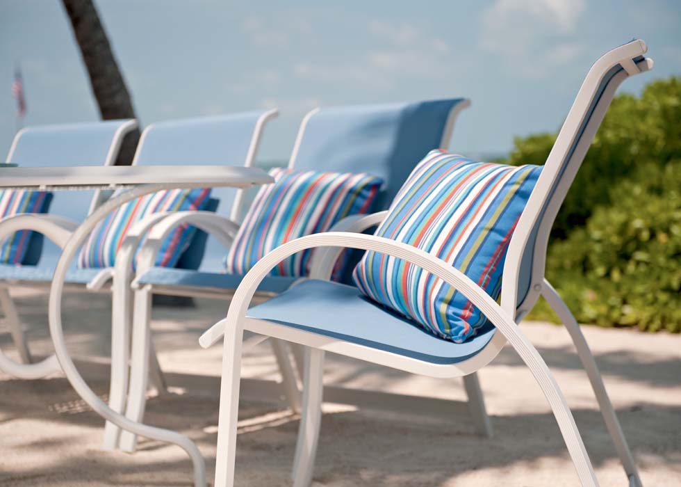 Telescope Casual Aruba II Sling Stacking Arm Chair