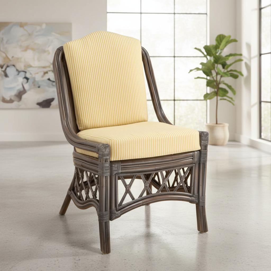 South Sea Rattan Nadine Rattan Indoor Dining Side Chair