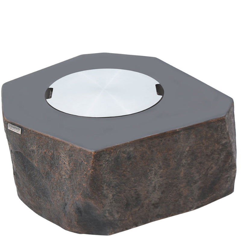Elementi Columbia Glass Fiber Reinforced Concrete Outdoor Fire Pit Table