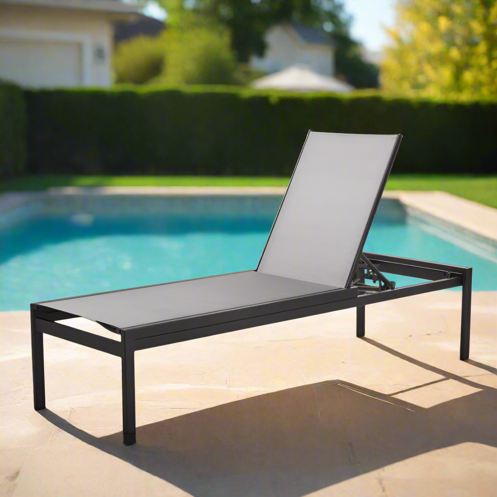 Telescope Casual Kendall Sling Stacking High Bed Armless Chaise