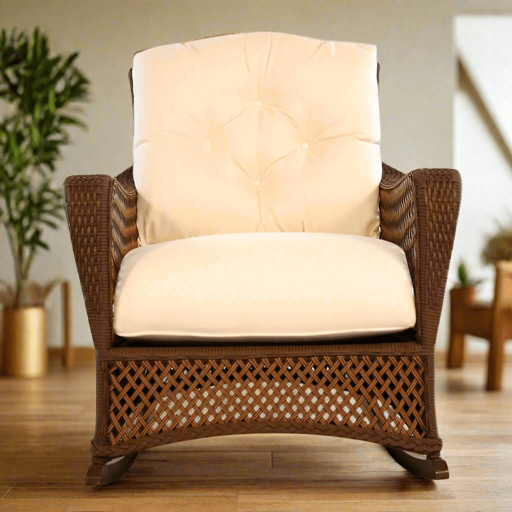 Lloyd Flanders Grand Traverse Wicker Outdoor Lounge Rocker