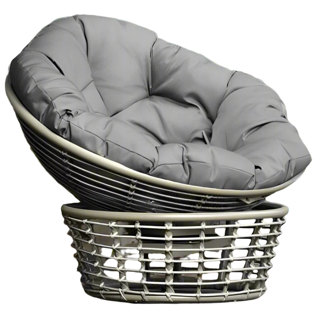 South Sea Rattan Papasan Swivel Outdoor Wicker Lounge Chair