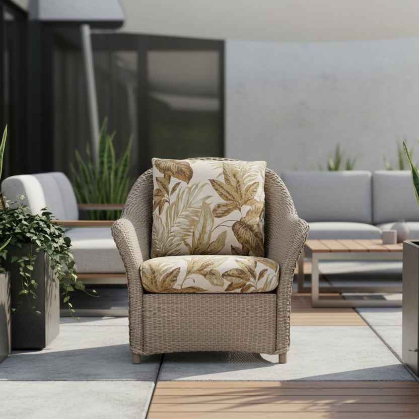 Lloyd Flanders Weekend Retreat Wicker Outdoor Lounge Chair