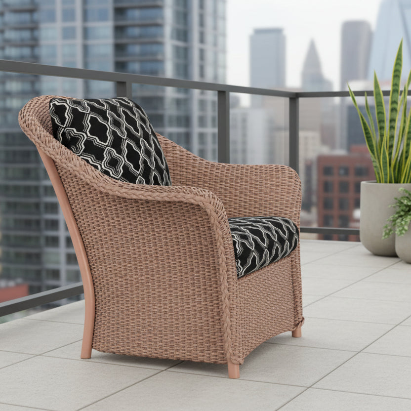 Lloyd Flanders Weekend Retreat Wicker Outdoor Lounge Chair