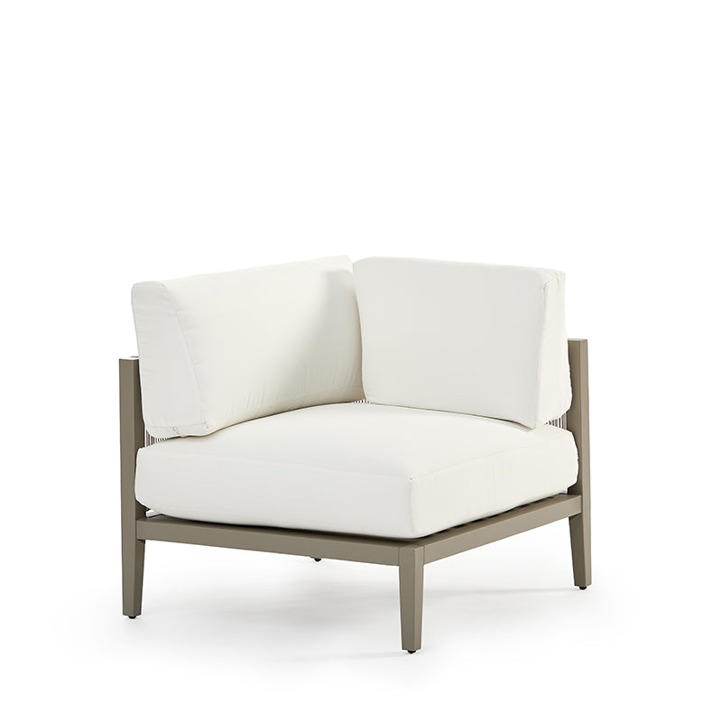 South Sea Rattan Nicole Aluminum Sectional Outdoor Lounge Chair