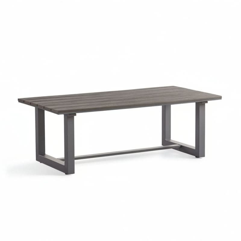 South Sea Rattan Kingston Aluminum Outdoor Rectangular Coffee Table