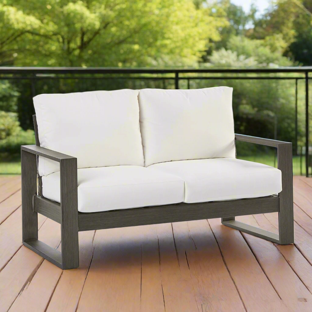 South Sea Rattan Ryan Aluminum Outdoor Loveseat